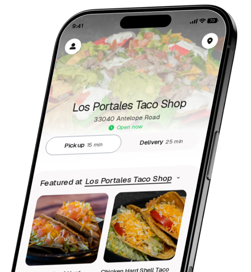 Los Portales Taco Shop app preview