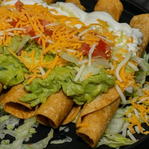 3 Rolled Taquitos.