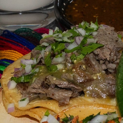 Carne Asada Soft Taco.