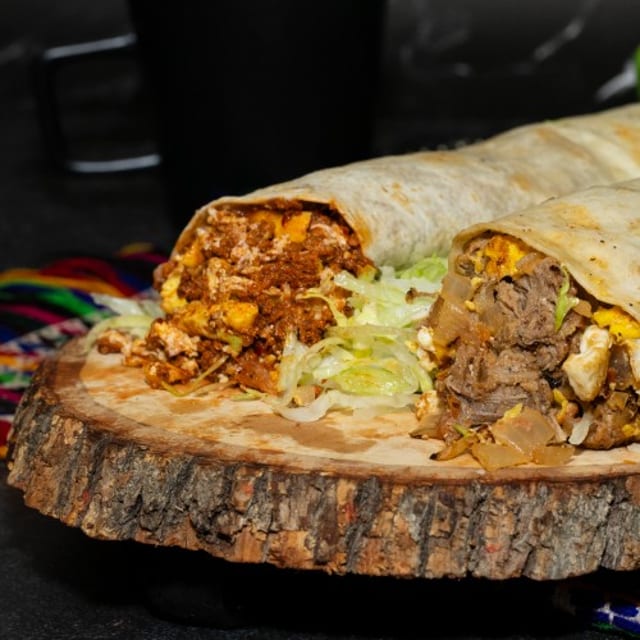 Chorizo Breakfast Burrito.
