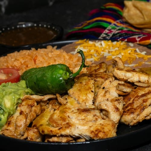 Pollo Asado Plate.