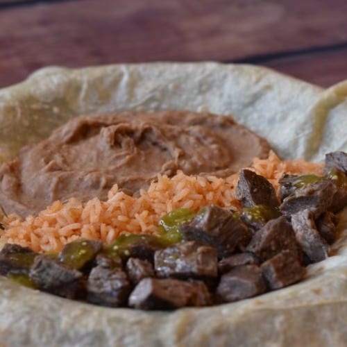 Carne Asada Burrito.