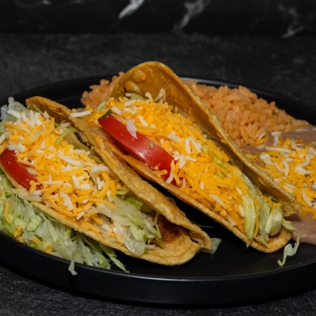 Shredded Beef Tacos Plate.