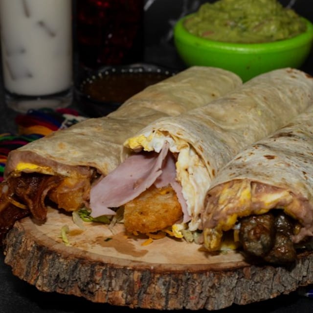 Sausage Breakfast Burrito.