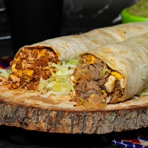 Machaca Breakfast Burrito.