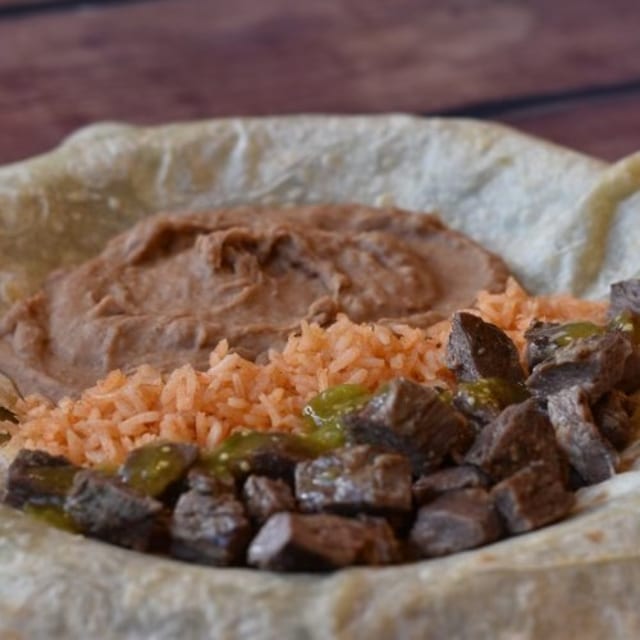 Carne Asada Burrito.