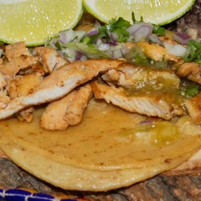 Pollo Asado Soft Taco.