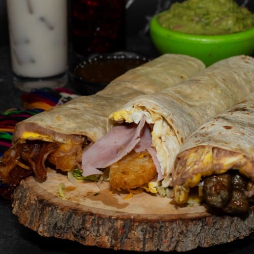 Ham Breakfast Burrito.