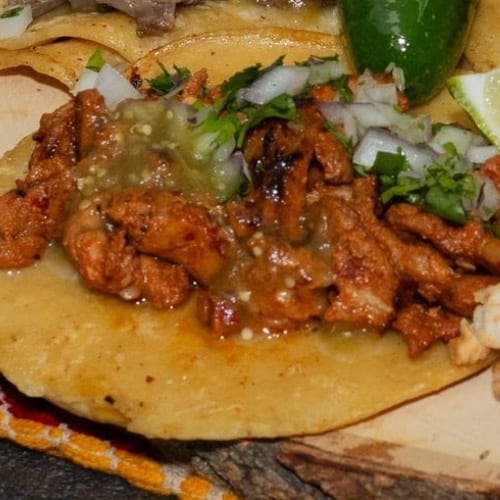 Al Pastor Soft Taco.