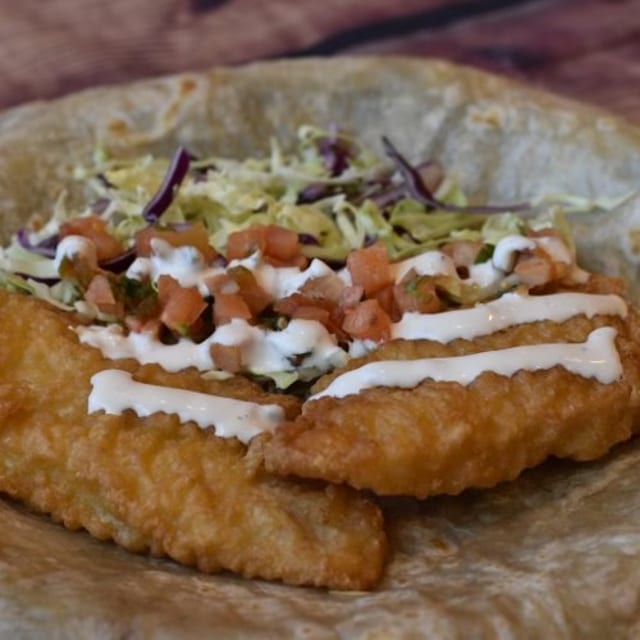 Shrimp Burrito Gobernador.