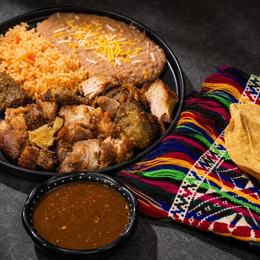 Carnitas Plate.