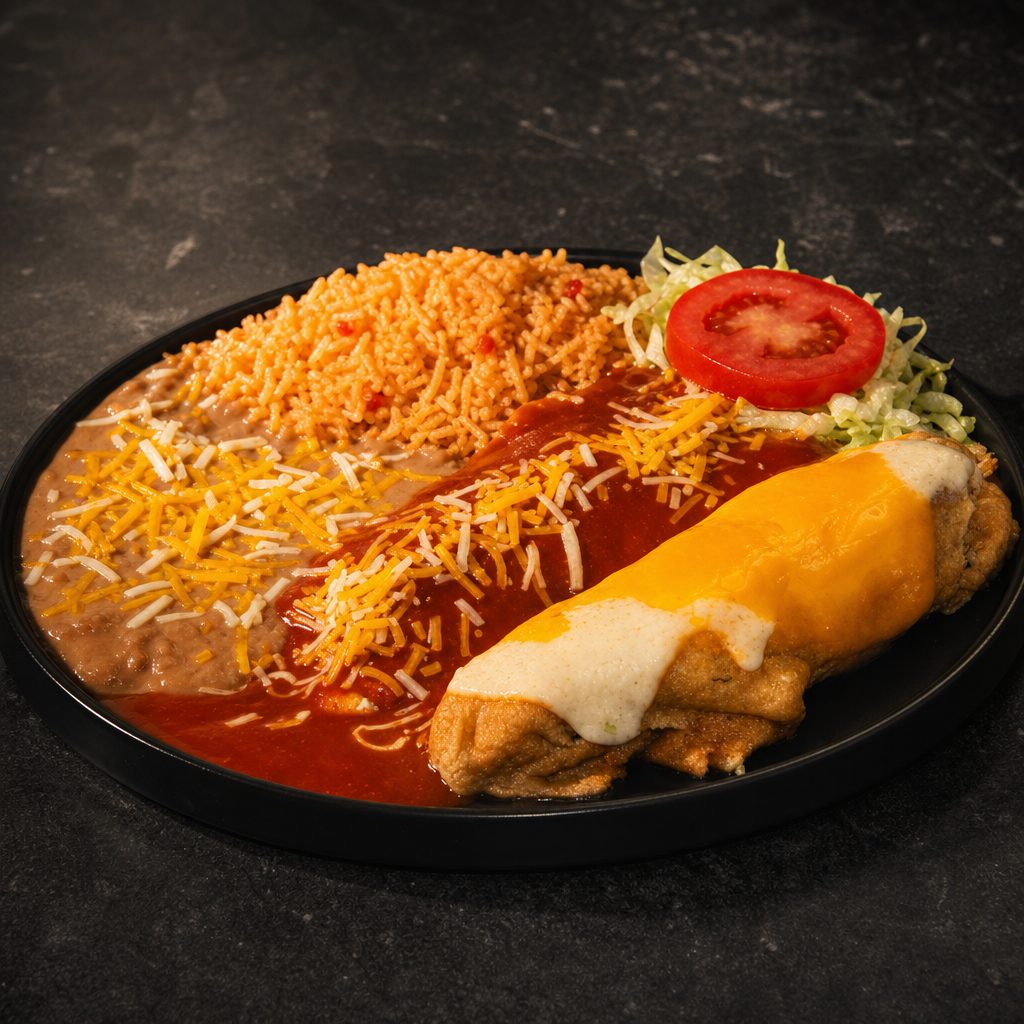 Chile Relleno, Enchilada Plate.