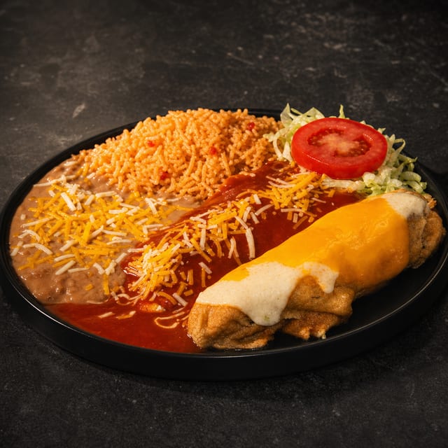 Chile Relleno, Enchilada Plate.