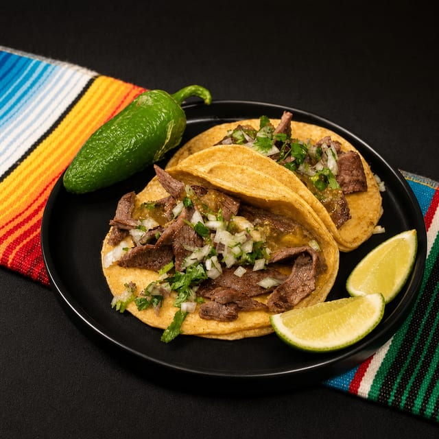 Carne Asada Soft Taco.