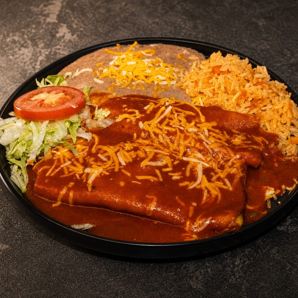 Enchiladas Plate.