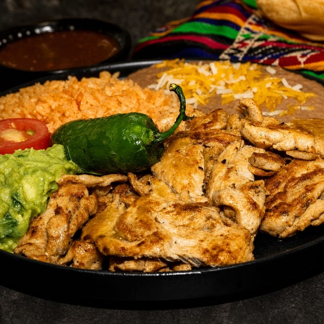 Pollo Asado Plate.