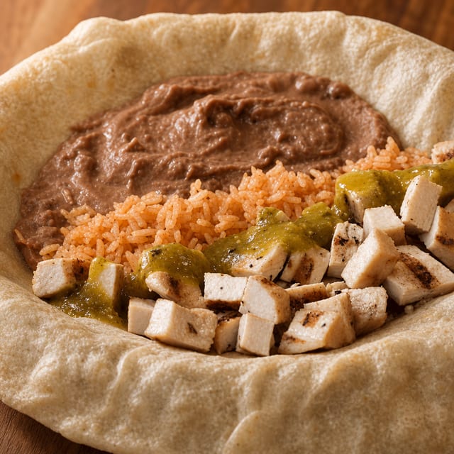 Pollo Asado Burrito.