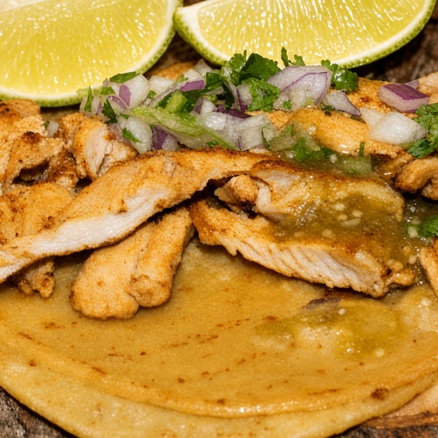 Pollo Asado Soft Taco.