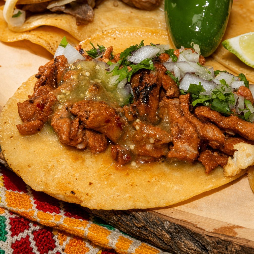 Al Pastor Soft Taco.