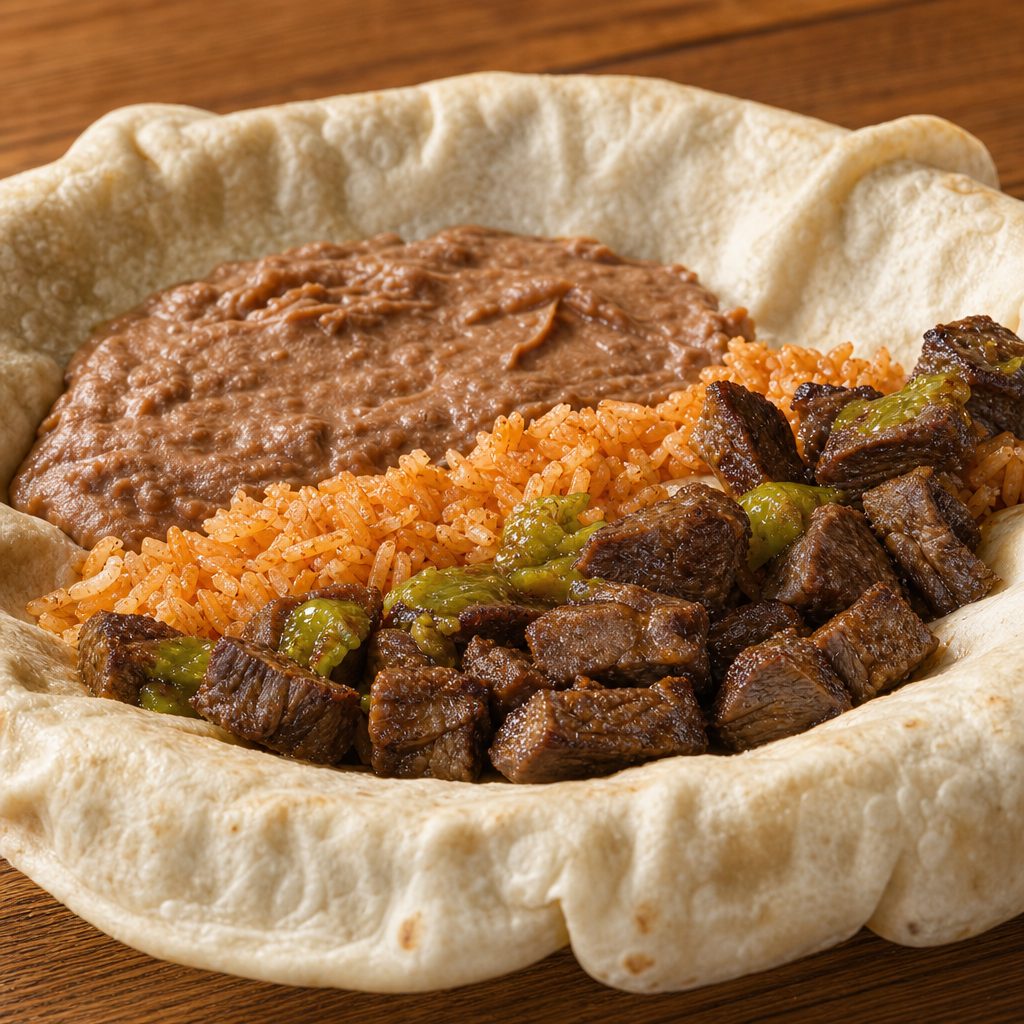 Carne Asada Burrito.