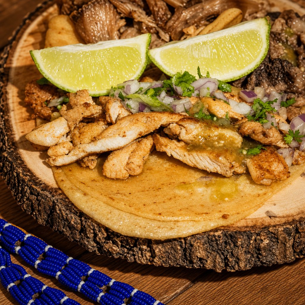 Pollo Asado Soft Taco.