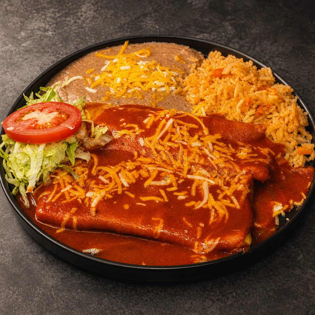 2 Enchiladas Plate.