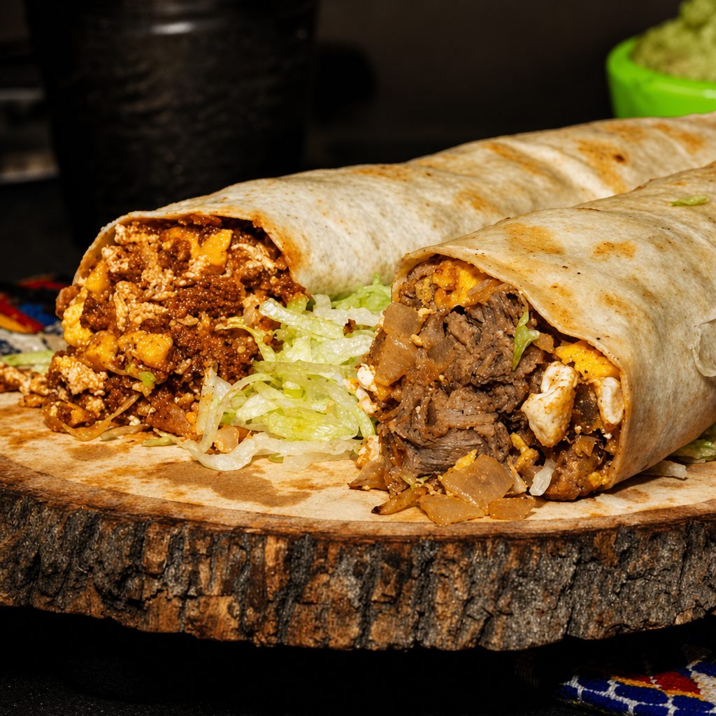 Chorizo Breakfast Burrito.
