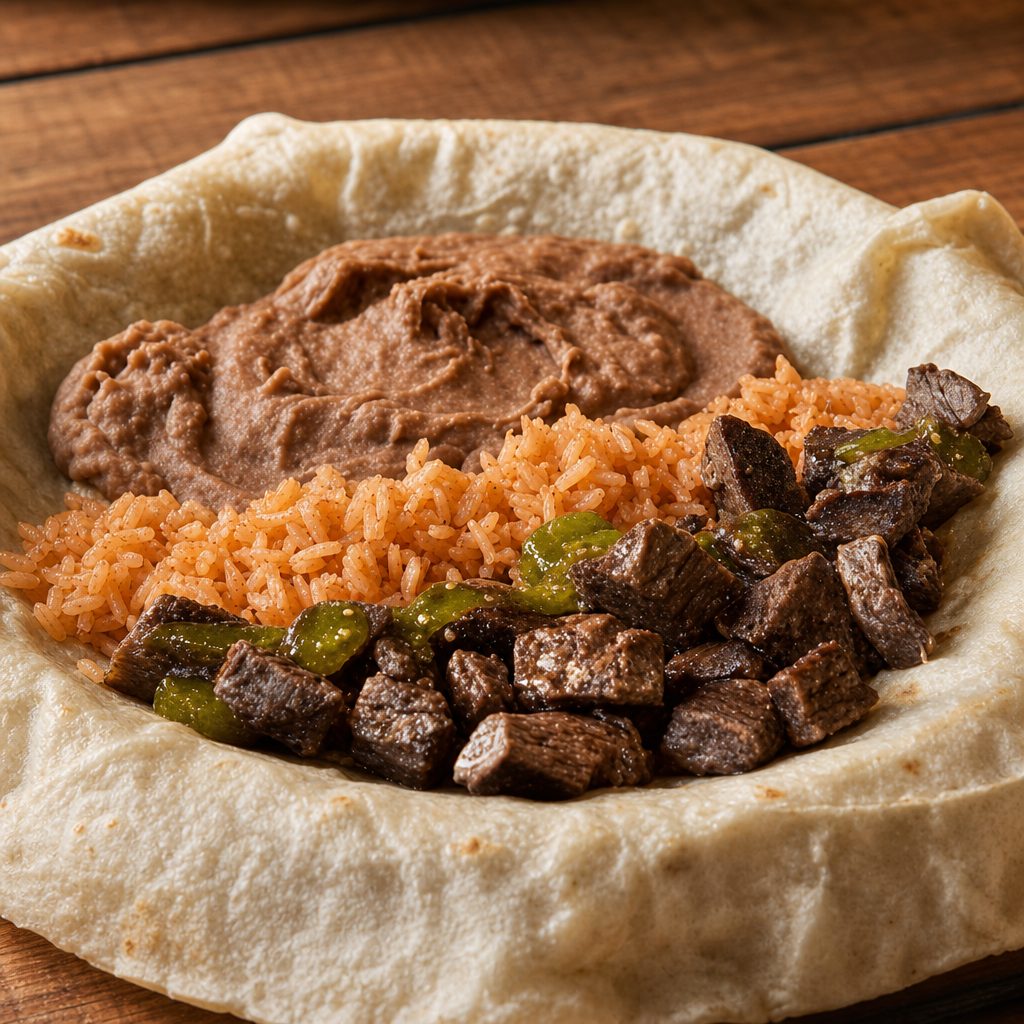 Carne Asada Burrito.