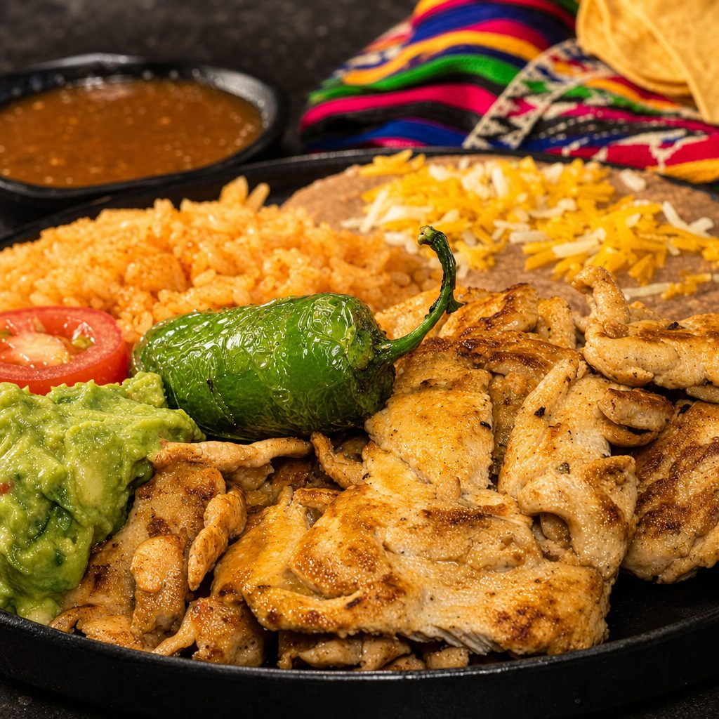 Pollo Asado Plate.