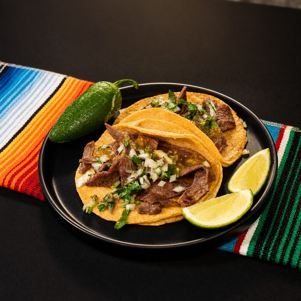 Carne Asada Soft Taco.